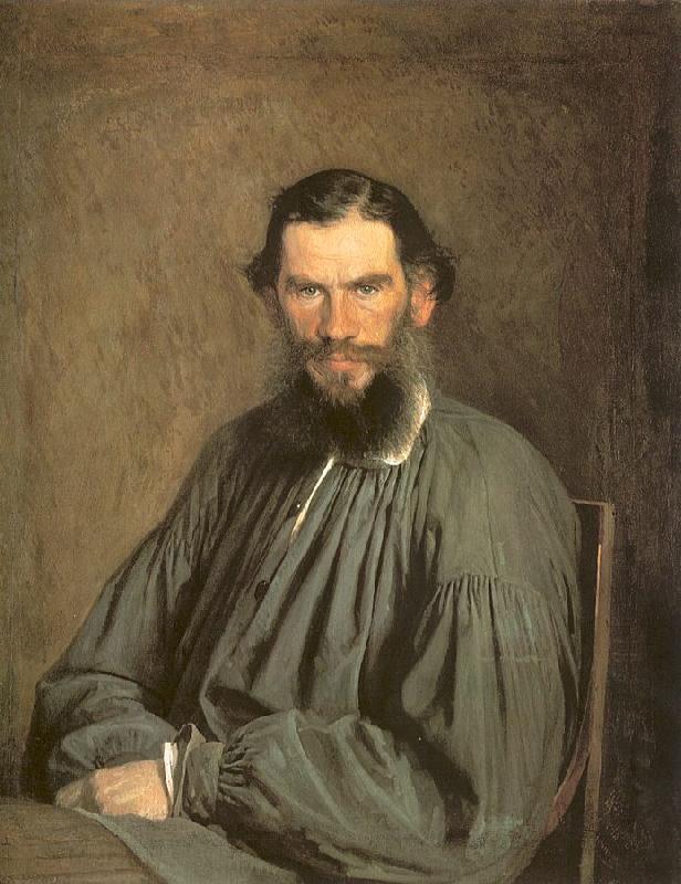 Kramskoy, Ivan Nikolaevich Portrait of the Writer Leo Tolstoy oil painting picture
